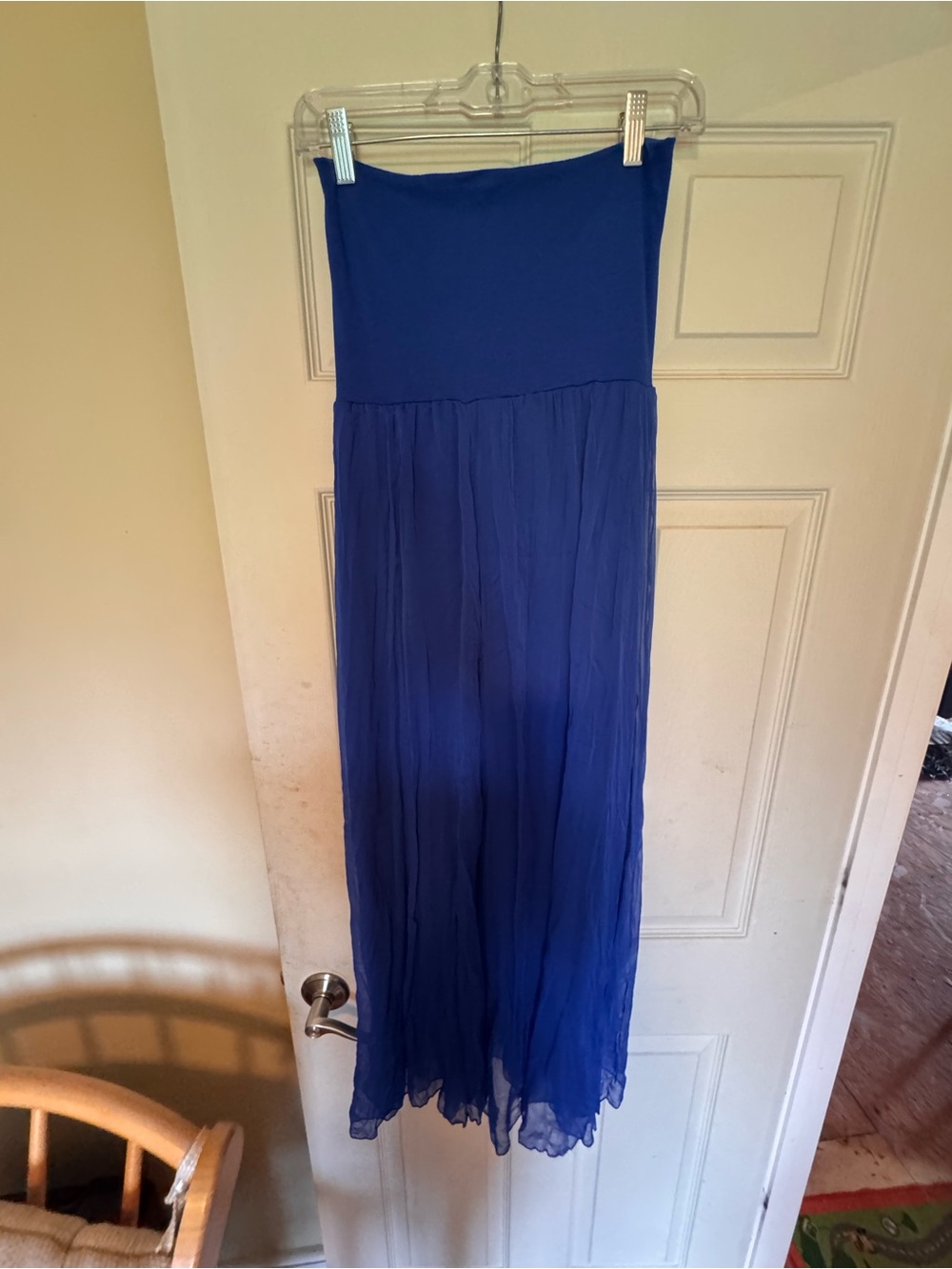 Women’s Royal Blue Maxi Skirt - Elegant Flowing Silhouette